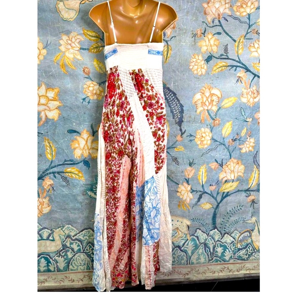 Free people Gianna Patchwork Jumpsuit